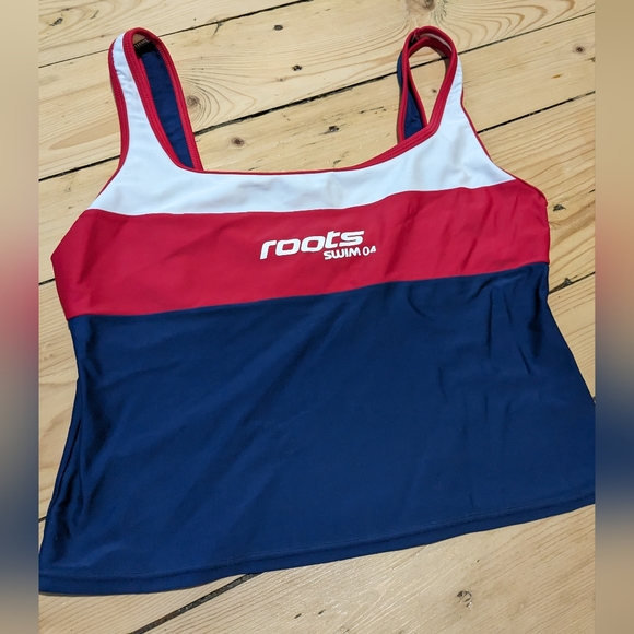 Roots Swimwear '04 Tricolor Bathing Suit Top - Picture 7 of 7